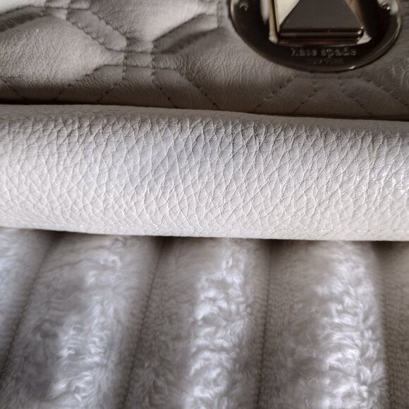 Kate Spade Cream Quilted Leather Astor Court Cynthia Shoulder Bag - Picture 9 of 17